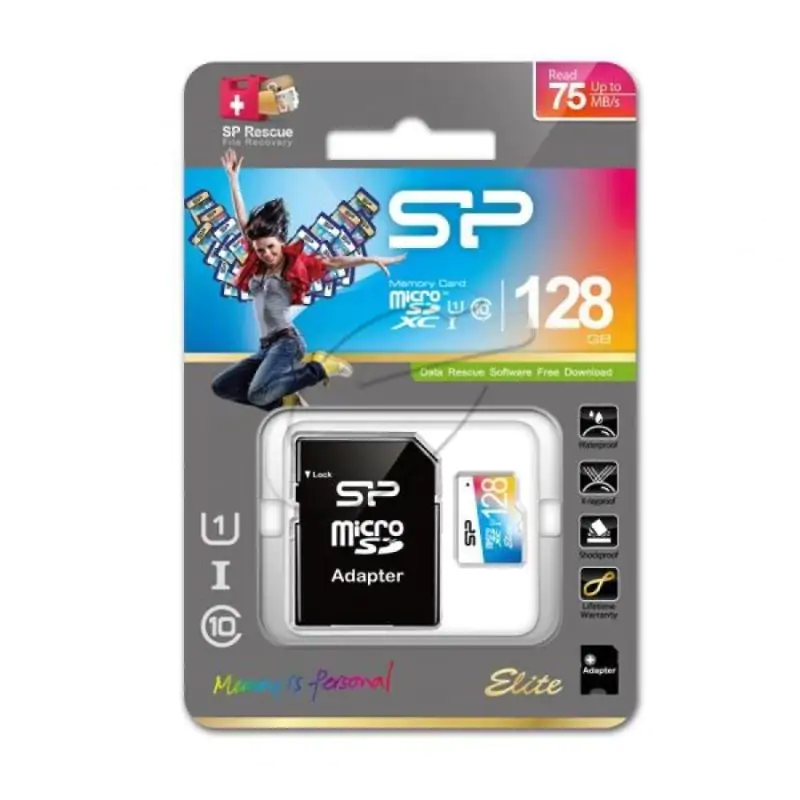 כרטיס זיכרון MICRO SD + מתאם 128GB