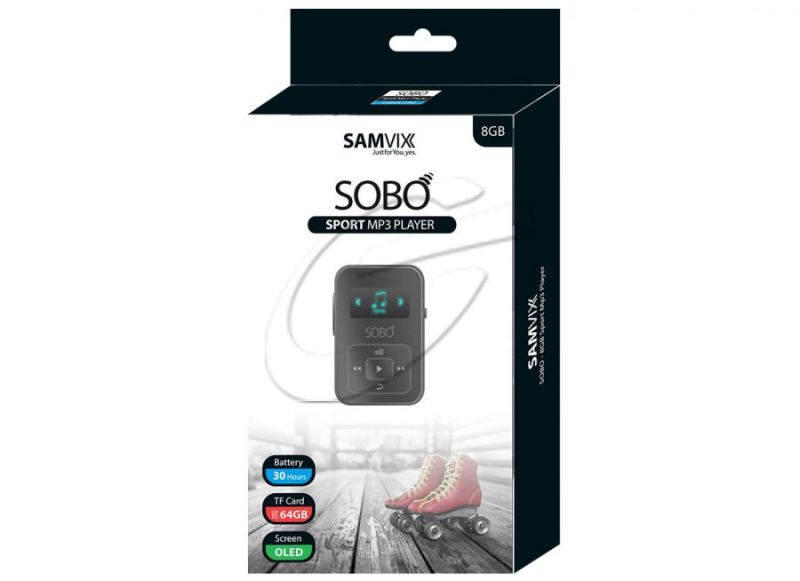 נגן סובו אפור  SAMVIX 8GB סאמויקס