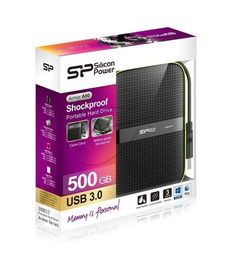 כונן קשיח חיצוני Silicon Power 500GB